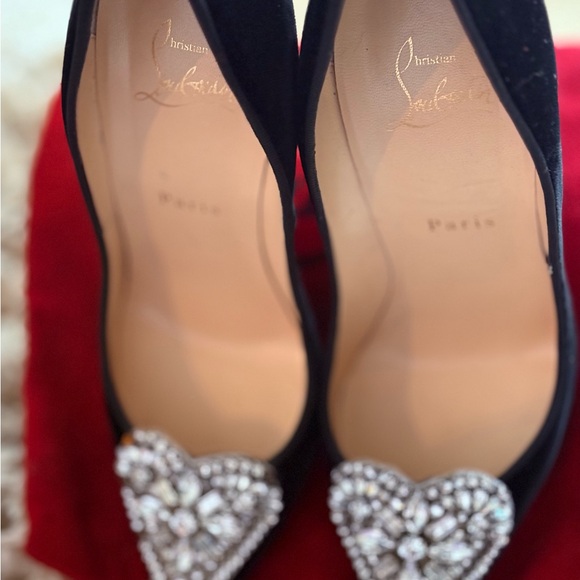 Christian Louboutin Cristacora Crystal Heart So Kate Pumps - Picture 3 of 13